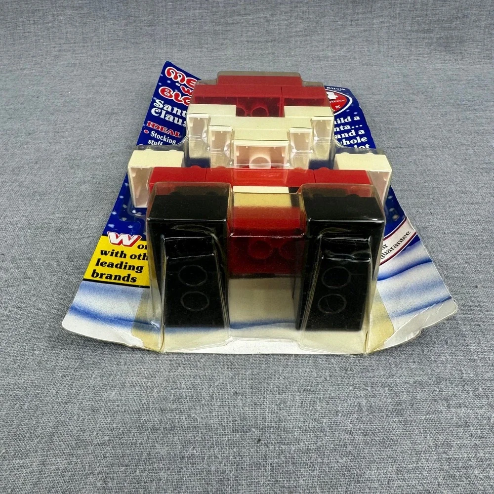 Vintage 1990 Mega Wee Bloks Santa Claus Ritvik 801 24 Piece Set New Sealed